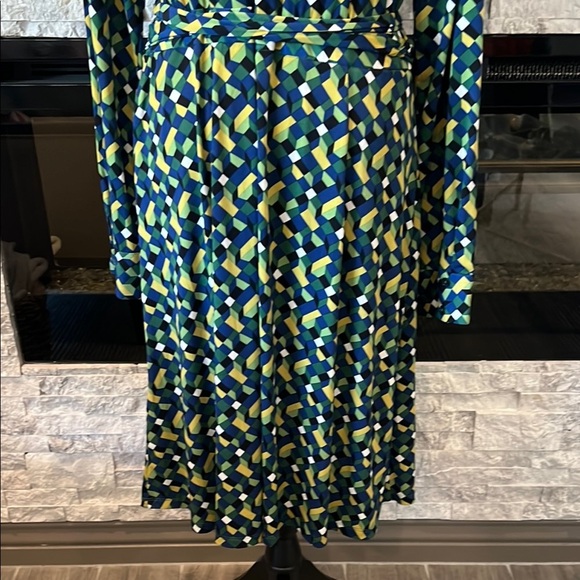 London Times Longsleeve Geometric Dress size 16 - Picture 15 of 16